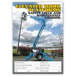 Elevated Work Platform Safety Check Logbook 
